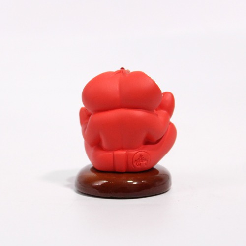 Red Diamond Studs Ganesh Statue For Car Dashboard