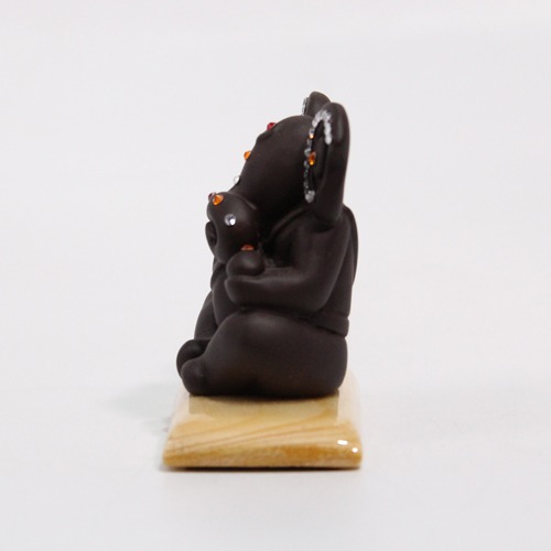 Brown Decorative Ganesha Idol For Car Dashboard