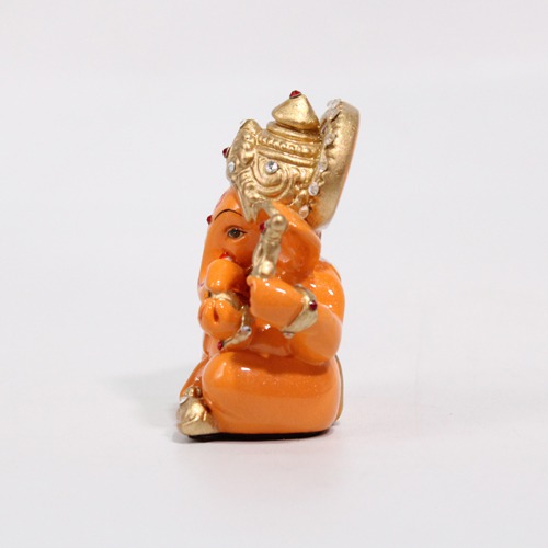 Fiber Car Dashboard Ganesh Idol For Home and Office Decor