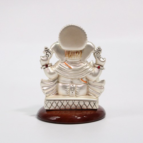 White Ganesha Idol For Car Dashboard , Home and Office