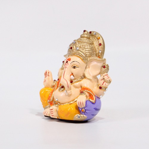 Small Decorative Car Dashboard Ganesha  Idol For Decor