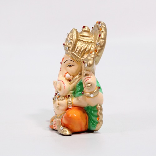 Multi colour Small Dashboard Ganesha Idol For Car Dashboard