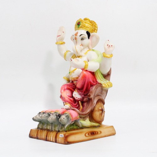 Ganesha Sitting On Rath For Home and Office Decor