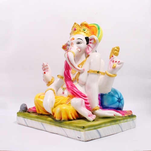 Swami Samarth Sitting Style Ganesha Idol For Home , Pooja