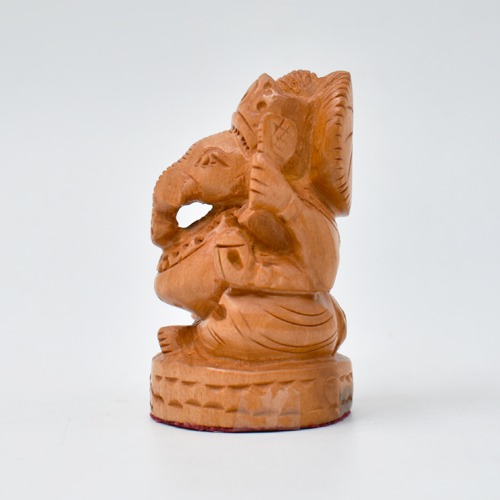 Brown Baby Ganesha Idol for Car Dashboard