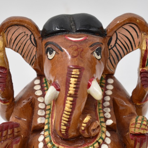 Brown Colour Ganesh Idol Showpiece For Home Office