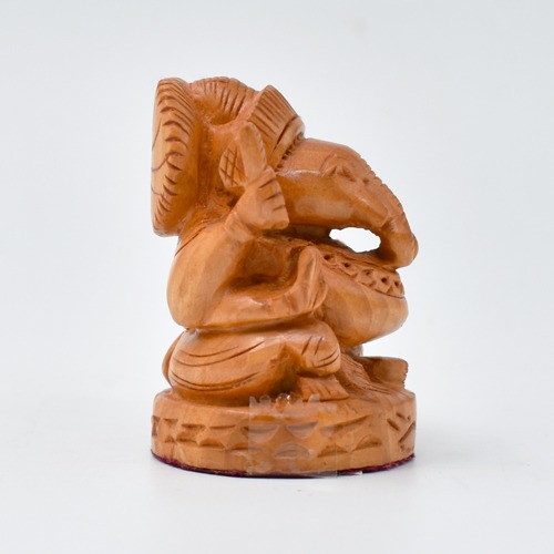 Baby Wooden Ganesha For Car Dashboard