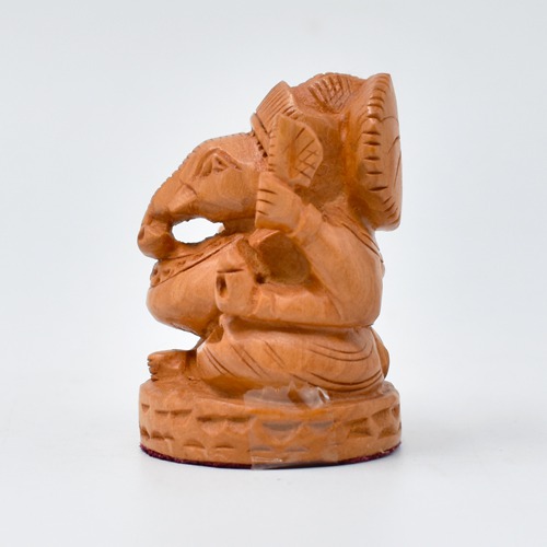 Baby Wooden Ganesha For Car Dashboard