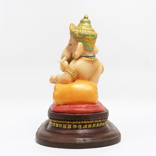 Fiber Sitting Ganesha Statue Showpiece For Home