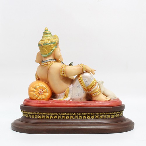 Fiber Sitting Ganesha Statue Showpiece For Home