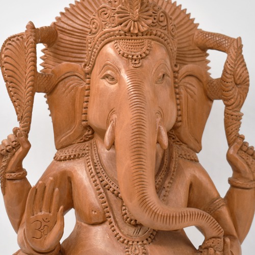 Sandal Wood Ganesha Statue For Home Decor