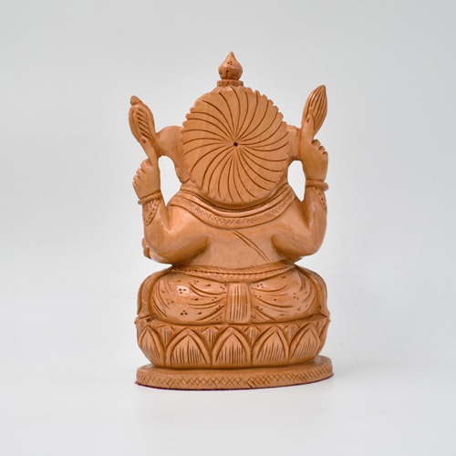 Wooden Ganesha Idol For Office and Home Decor