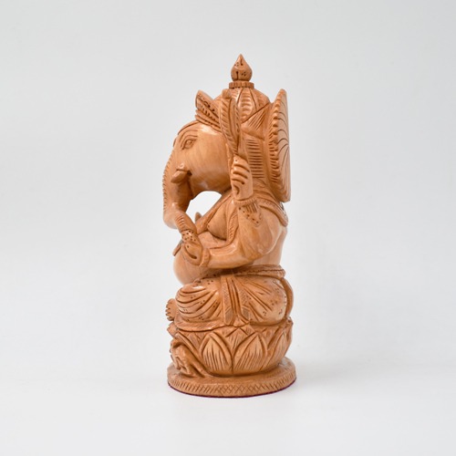 Wooden Ganesha Idol For Office and Home Decor