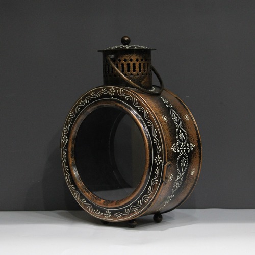 Iron Lantern with T- Light And Diya Holder For Home Decoration And Living Room