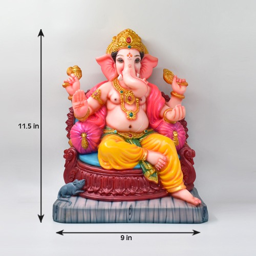 Multi colour Culture Ganesha Idol For  Home and Office Decor