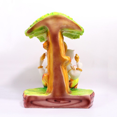 Sitting Under the Tree Decorative Ganesh Idol For Office Home