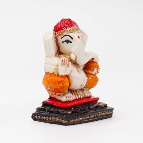 Polyresin Mini Stair Ganesha For Car Dashboard