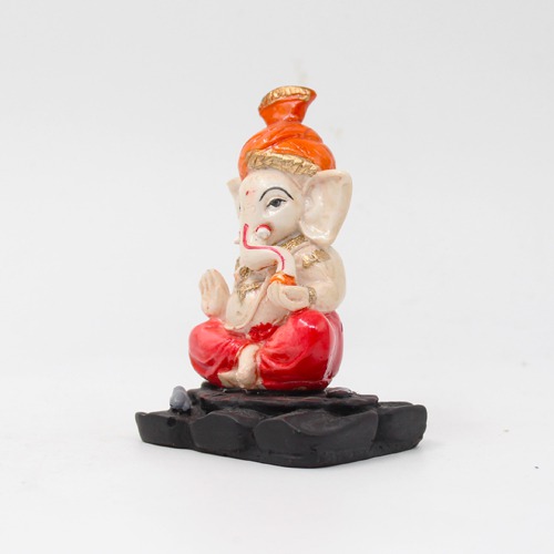 Small Pagdi Ganesha Statue For Car Dashboard, Desktop