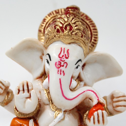 Mukut Kan Ganesh statue For Car Dashboard, Ideal Gift For Father, Brother