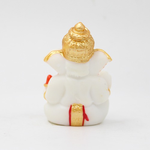 Fiber Diamond Studs Ganesha Idol For Car Dashboard