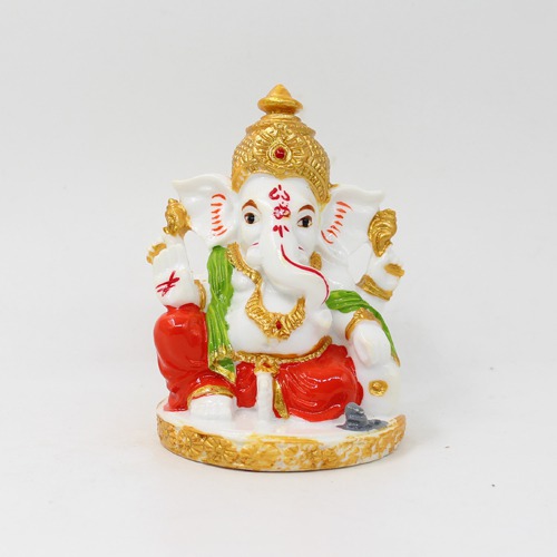 Decorative Taklu Lord Ganesh Idol For Car Dashboard