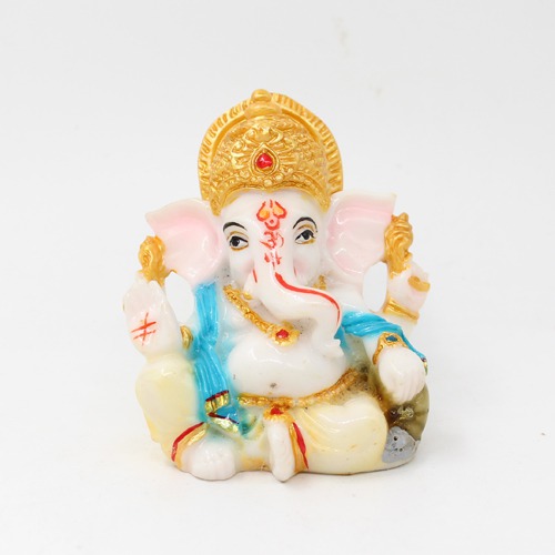 Decorative Ladu Ganesh Statue  For Car Dashboard