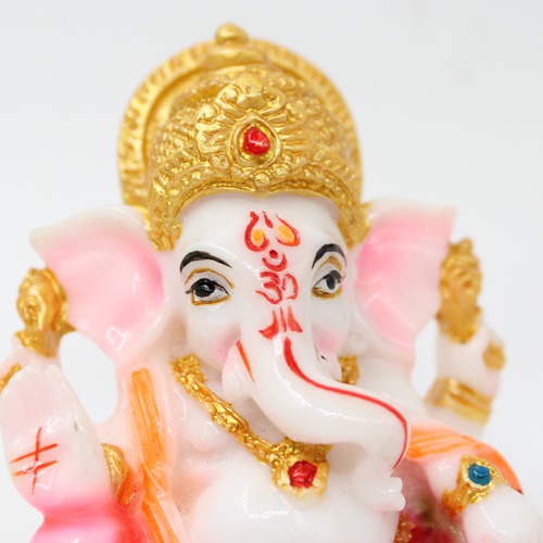 Decorative Ladu Ganesh Statue  For Car Dashboard