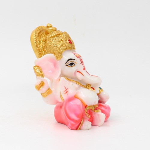 Decorative Ladu Ganesh Statue  For Car Dashboard