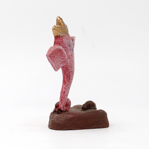 Pink Colour Polyresin Bhavanpati Ganesha Idol For Home Decor