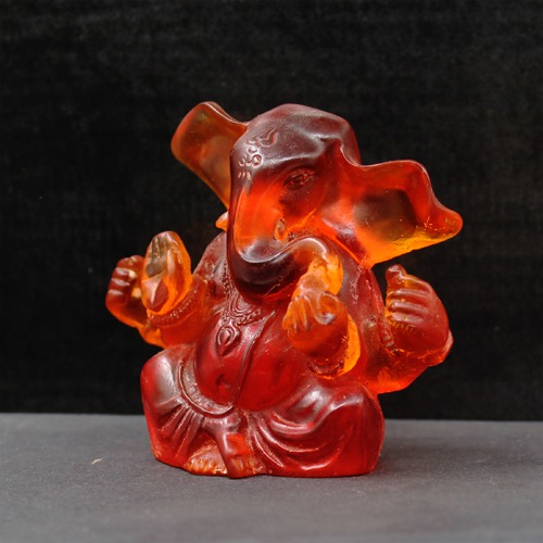 Frosted Ganesha Idol