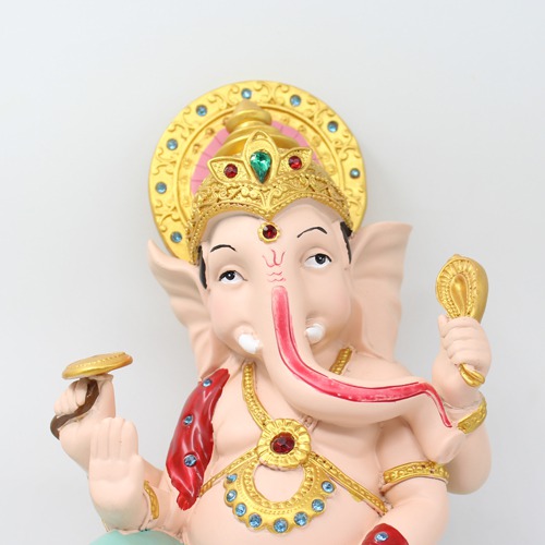 Ganesh Sitting on Dolki | beautiful face bappa | perfect gift for house warming occasions