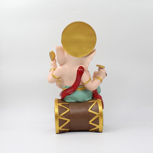 Ganesh Sitting on Dolki | beautiful face bappa | perfect gift for house warming occasions