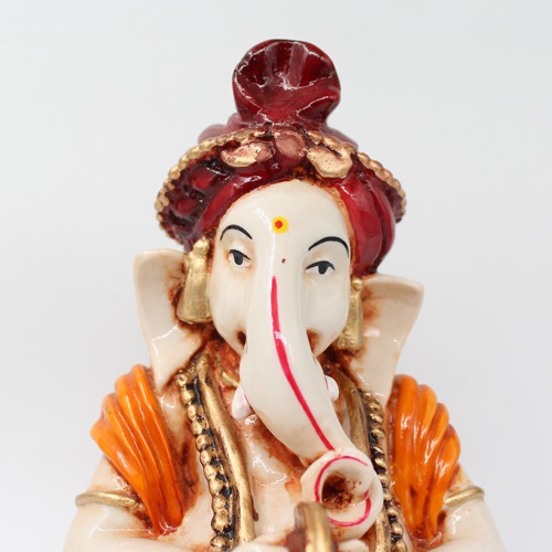 Lord Ganesha Statue Playing Harmony For Home & Office Decor