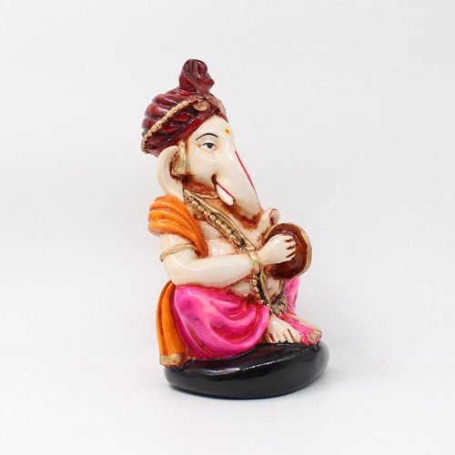 Lord Ganesha Statue Playing Harmony For Home & Office Decor