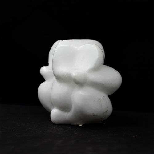 Small  White Marble Appu Ganesha Idol For Home & Office