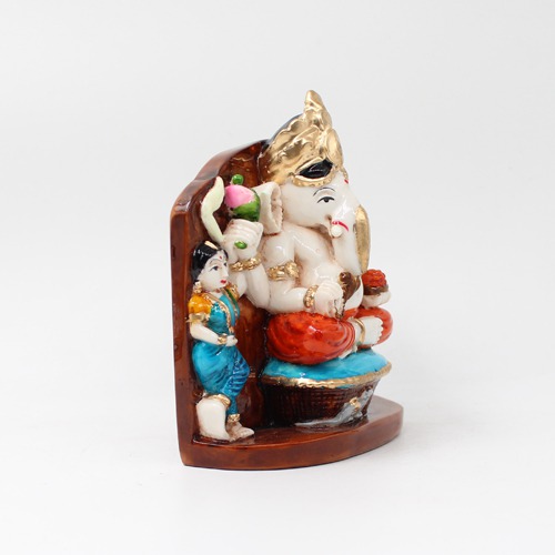 M ulticolor Small Siddhivinayak  Ganpati Statue For Home & Office