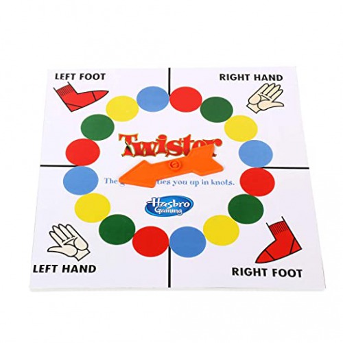 Twister Party Hasbro Gaming Twister Party Game for Family and Kids, Indoor and Outdoor Classic Game(Multicolor)