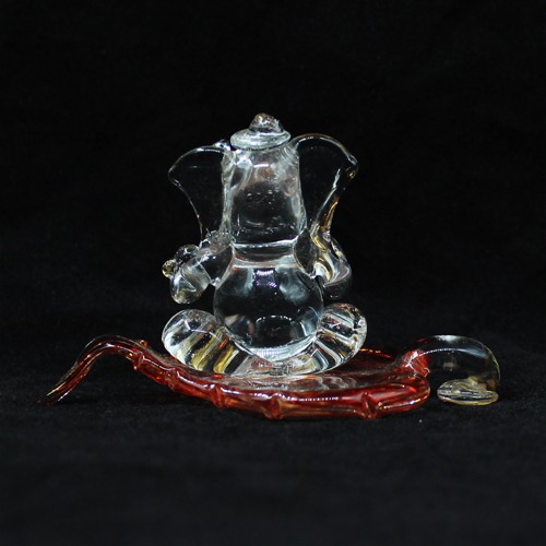 Glass Patta Ganesha Decorative Showpiece For Home Decor