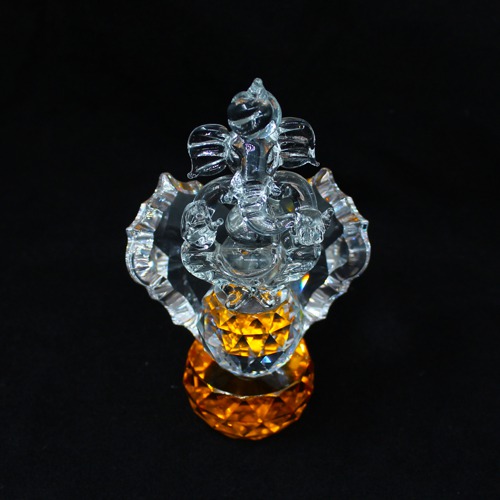 Gold Crystal Ganesha For Home & Office Decor