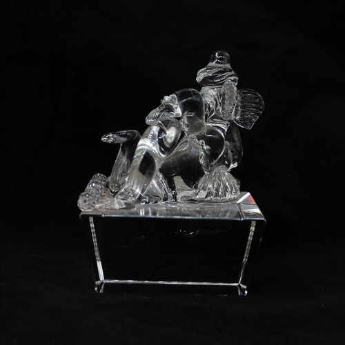 Crystal Glass Ganesh For Home &  Office Decor