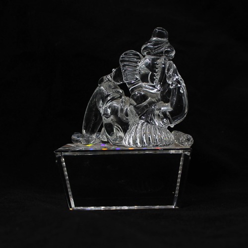 Crystal Glass Ganesh For Home &  Office Decor