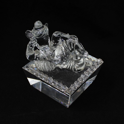 Crystal Glass Ganesh For Home &  Office Decor