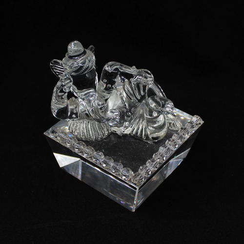 Crystal Glass Ganesh For Home &  Office Decor