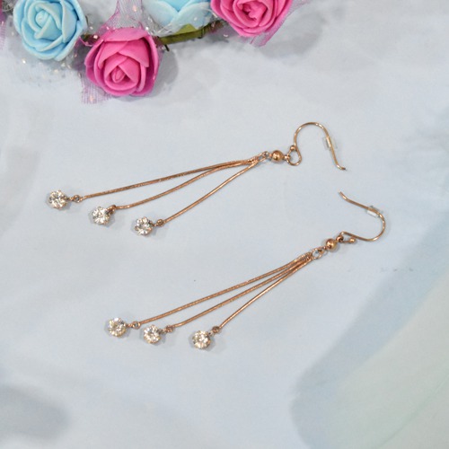 Diamond Drop With Chain Earrings | Diamond Earrings | Earrings