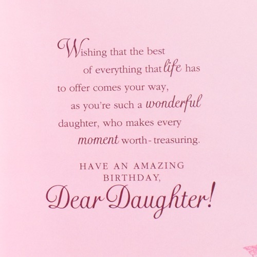 On Your Birthday, Dear Daughter Card | Greeting Card