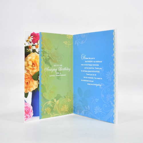 Happy Birthday Dear Sister Card | Greeting Card