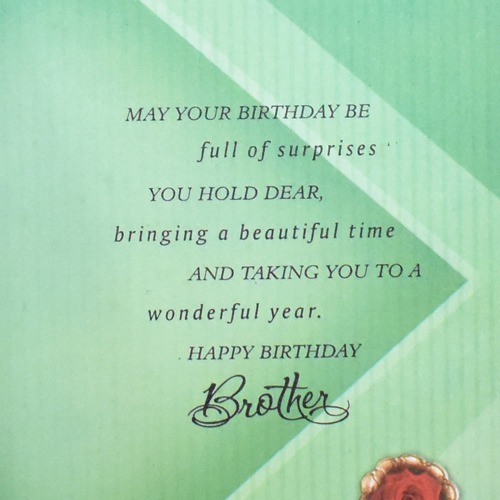 With Love Dear Brother On Your Birthday| Greeting Card