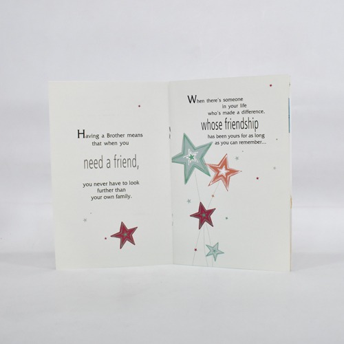 Because I Have a Brother I Will Always Have a Friend | Greeting Card