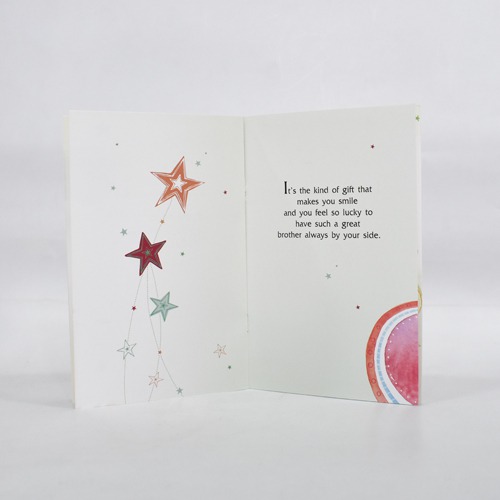 Because I Have a Brother I Will Always Have a Friend | Greeting Card