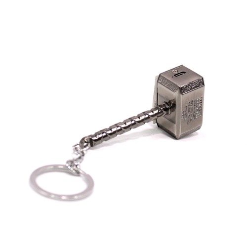 Marvel Series Thor Hammer With Rechargeable Cigarette Lighter Keychain | Lighter With Keychain